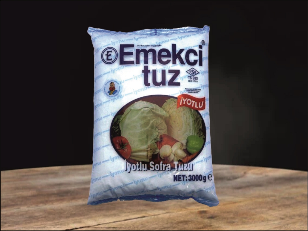 Emekçi İyotlu Sofra Tuzu 3000gr