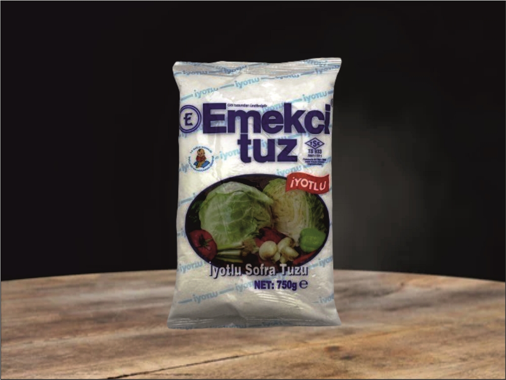 Emekçi İyotlu Sofra Tuzu 750gr